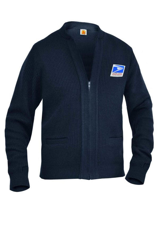 USPS Postal Zip Up Sweater